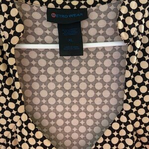 Metro Wear Polka Dot Maxi Dress in Black and Cream